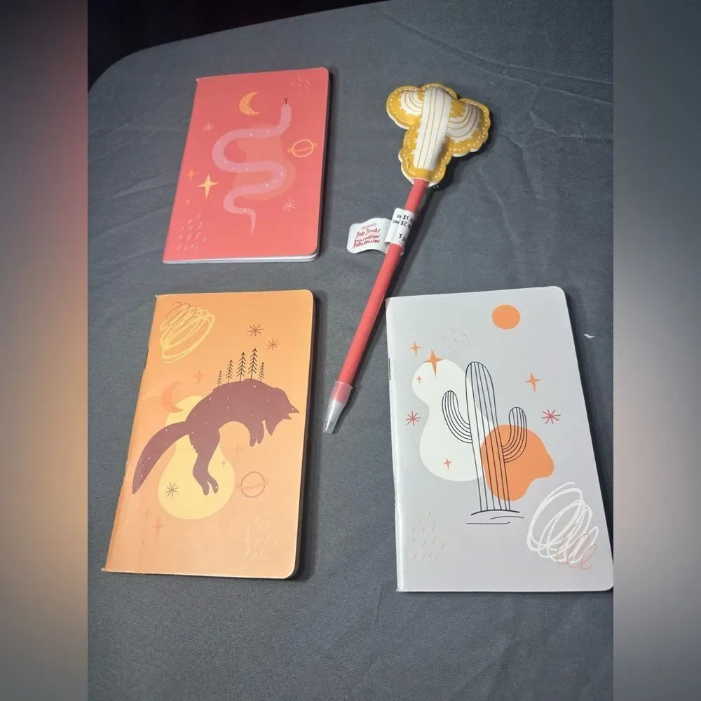 4 pc New Cactus Pen & Journal Set NWT